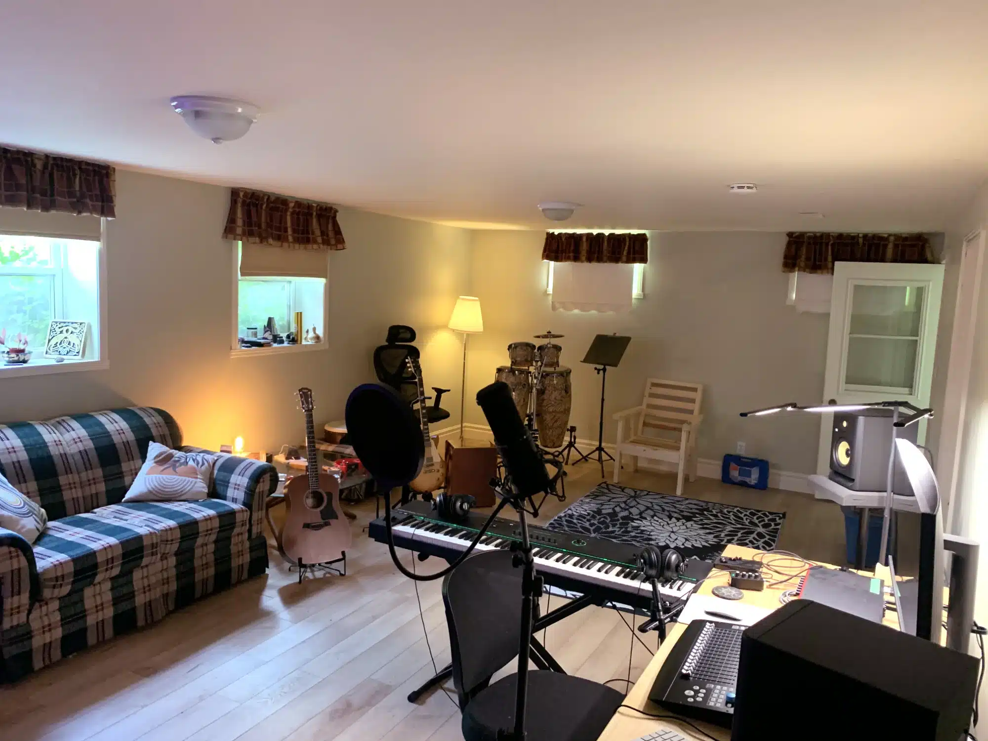 Studio in refinished basement