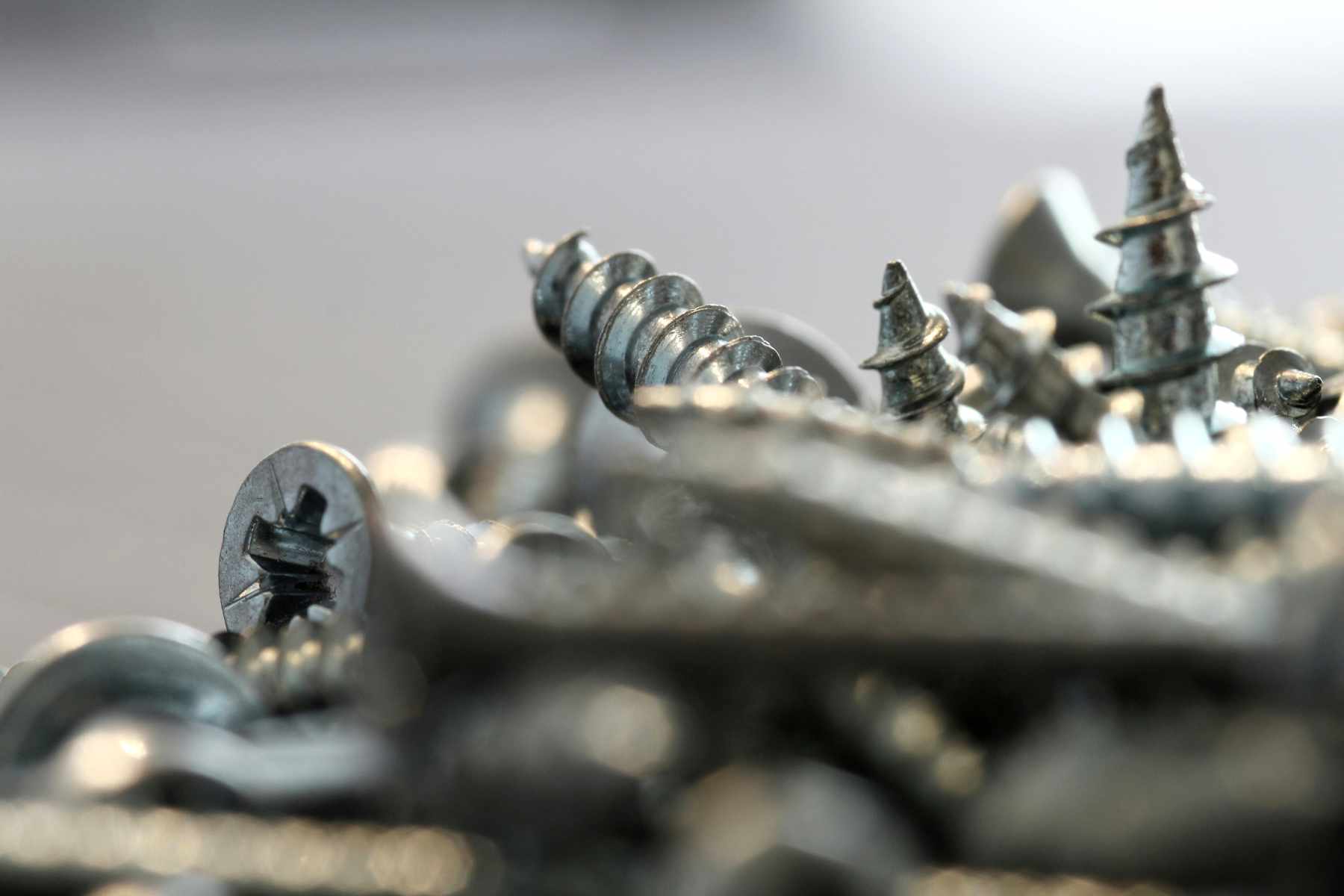 Home renovations cost in Nova Scotia. A bundle of screws in tight focus