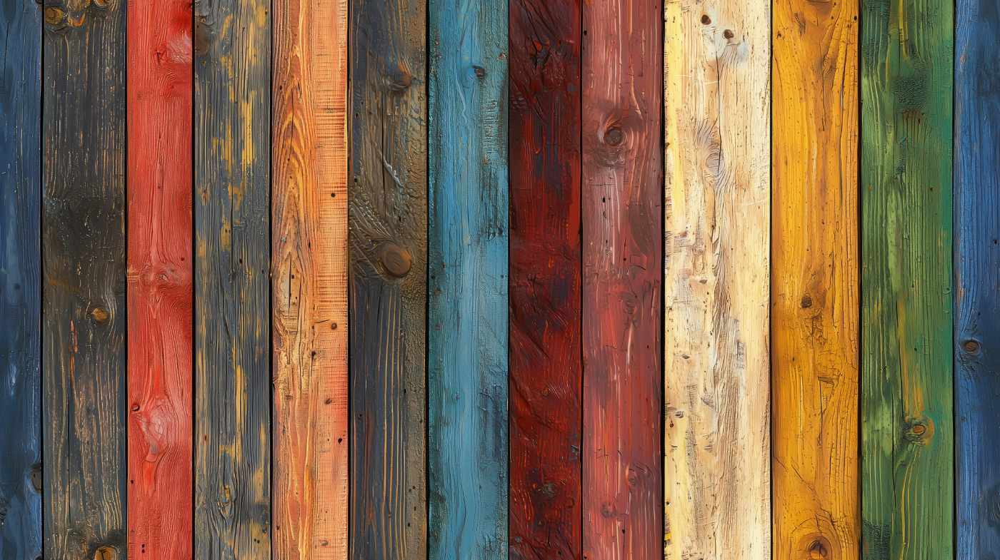 Multi coloured fencing